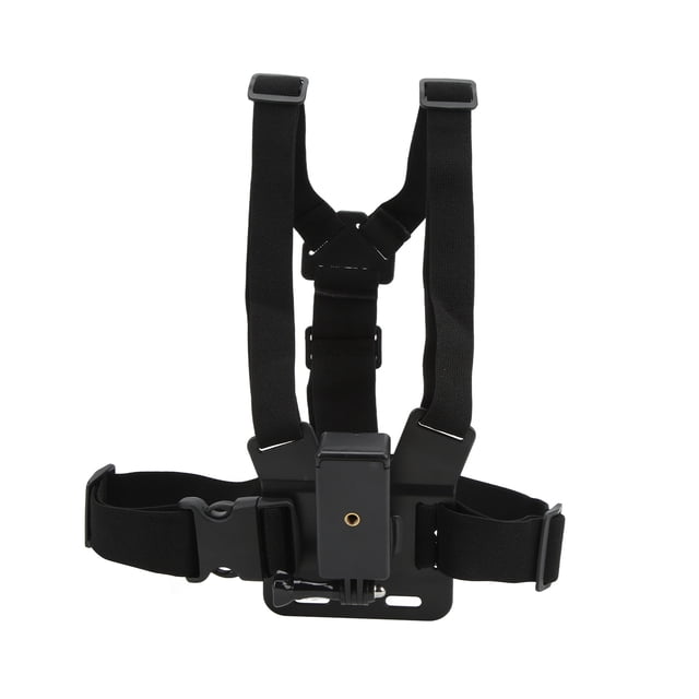 Mobile Phone Chest Strap, Elastic Long Life Service Shooting Convenient Chest Mount Harness Chesty Strap for Skiing