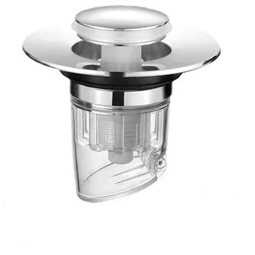 1PCS Bathroom Sink Stopper, Sink Drain Flapper, Pop Up Universal Bathtub Drain Filter Sink drain plug with anti-clogging, anti-odor and anti-insect strainer.