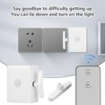 thumbnail image 3 of Smart Light Switch Remote Control Kit, Wireless No Wiring Push Button Lamp Controller, 15-20m Range, 350mAh Rechargeable, Easy Install for Kids Seniors, White, 3 of 8