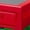 Red, variant on Lego - 3 Drawer Storage Rack