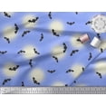 thumbnail image 3 of Soimoi Polyester Crepe Fabric Moon & Bat Halloween Fabric Prints by Yard 52 Inch Wide, 3 of 3