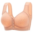 thumbnail image 1 of Yuyuzo Womens Front Closure Bras Seniors Wireless Beauty Back Full Coverage Comfor Easy Close Bras, 1 of 6