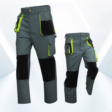 Amzcrzy Cargo Pants for Men Men's Fashionable Color Blocked Work Clothes Multi Pocket Work Pants Men's Pants Men's Cargo Pants Work Pants for Men Pants for Men Men's Clothing