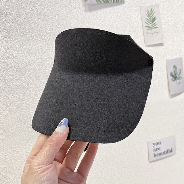 LinYooLi Sunscreen Hats For Women's Summer Outdoor Sports Running UV Protection Sun Hat Foldable Large Brim Sunshade Caps For Men Visors