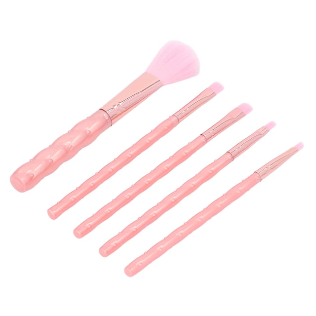 Makeup Brush Set, Soft Cosmetic Brush Set Non Sticky Gentle 5pcs for Beginners