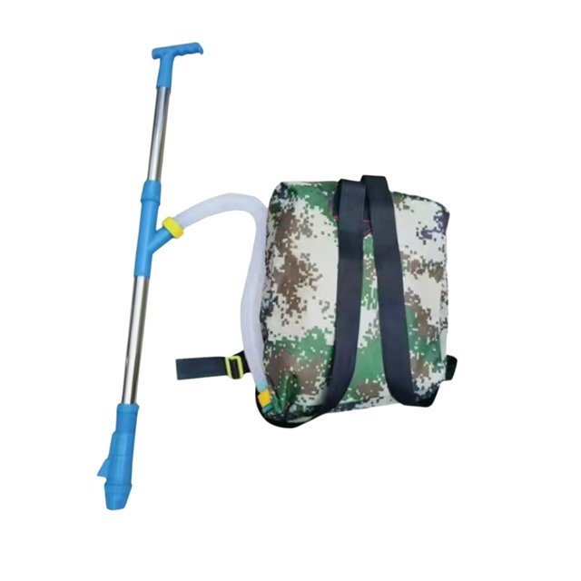 ziyahi Épandeur à Main pour Maïs et Légumes Distributeur Réglable Acier Inoxydable Y Bleu Sac en Acier Inoxydable 40x31cm