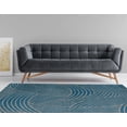 thumbnail image 4 of Capri Binya Blue & Light Grey 4' 3" x 7' 3" Area Rug, 4 of 6
