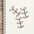 thumbnail image 4 of Miangastore 6pcs Loose Leaf Binders Scrapbook Book Clips Three-hole Segmented Binders for Office, 4 of 9