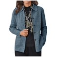 thumbnail image 2 of Cardigan Chandails pour les Femmes à Manches Longues Tricoté Bouton Femmes Automne Mode 2023 Gris, 2 of 6