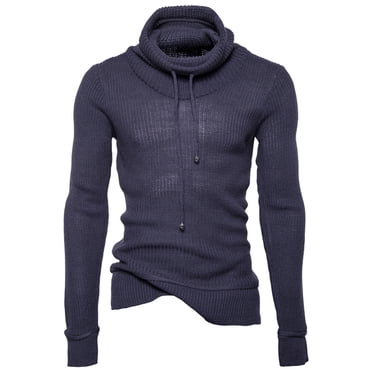 EGNMCR Mens Sweater Men's Spring And Long Sleeve Round Neck White Slim Pullover