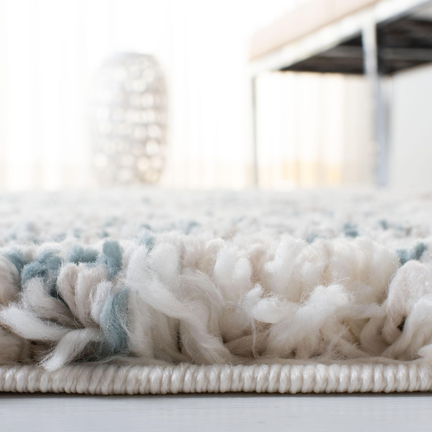 SAFAVIEH Fontana Einri Distressed Abstract Plush Shag Area Rug