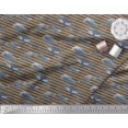thumbnail image 3 of Soimoi Poly Georgette Fabric Stripes & Whale Fish Ocean Printed Craft Fabric by The Yard 42 Inch Wide, 3 of 5
