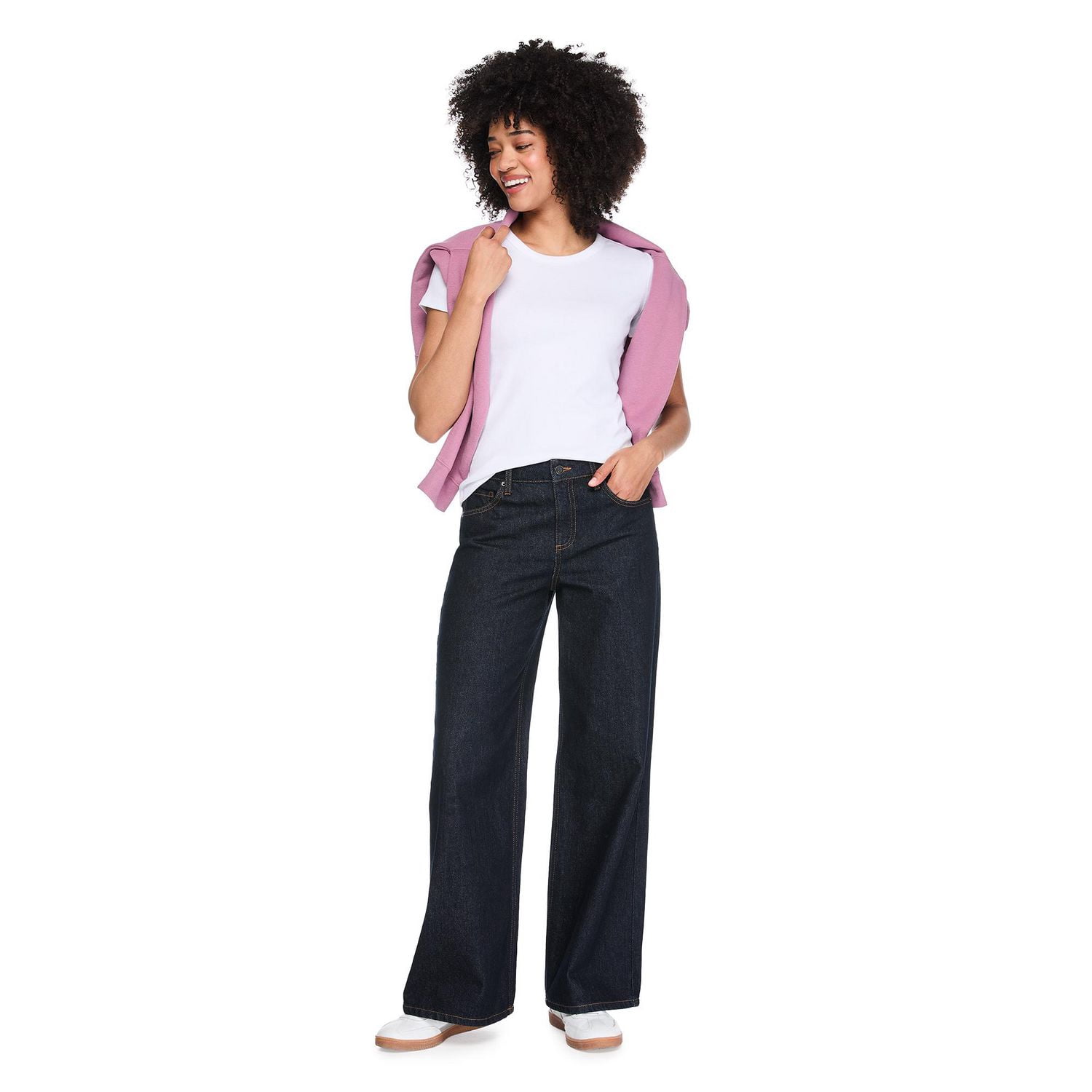 T-shirt côtelé George pour femmes