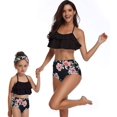 thumbnail image 4 of Girls Swimsuit High Waisted Two Pieces Bikini Set Swimwear Bathing Suits, 4 of 7