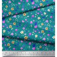 thumbnail image 3 of Soimoi Polyester Crepe Fabric Flower Watercolor Printed Craft Fabric by The Yard 42 Inch Wide, 3 of 3