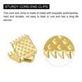 thumbnail image 4 of Unique Bargains 300Pack Ribbon Crimp Clamp Ends 6mm Cord End Clasp for DIY Craft Gold Tone, 4 of 7
