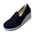 thumbnail image 2 of SMihono Sandales Femmes Été Grande Taille Mode Femmes Plateforme Décontractée Talon Compensé Plat Grande Taille Chaussures Simples Creuses Pantoufles en Liquidation, 2 of 4