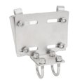 thumbnail image 1 of Stainless Steel Horizontal Stanchion Rail Mount Anchor Bracket, High Hardness Stanchion Rail Horizontal Mount Anchor Bracket Holder for Boats Yachts Ship, 35lbs Load Capacity, 1 of 7
