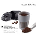 thumbnail image 4 of Reusable Coffee Filter compatible with Keurig My K-Cup 1.0&2.0 all Keurig home Coffee makers (black, 2pcs/pack), 4 of 7