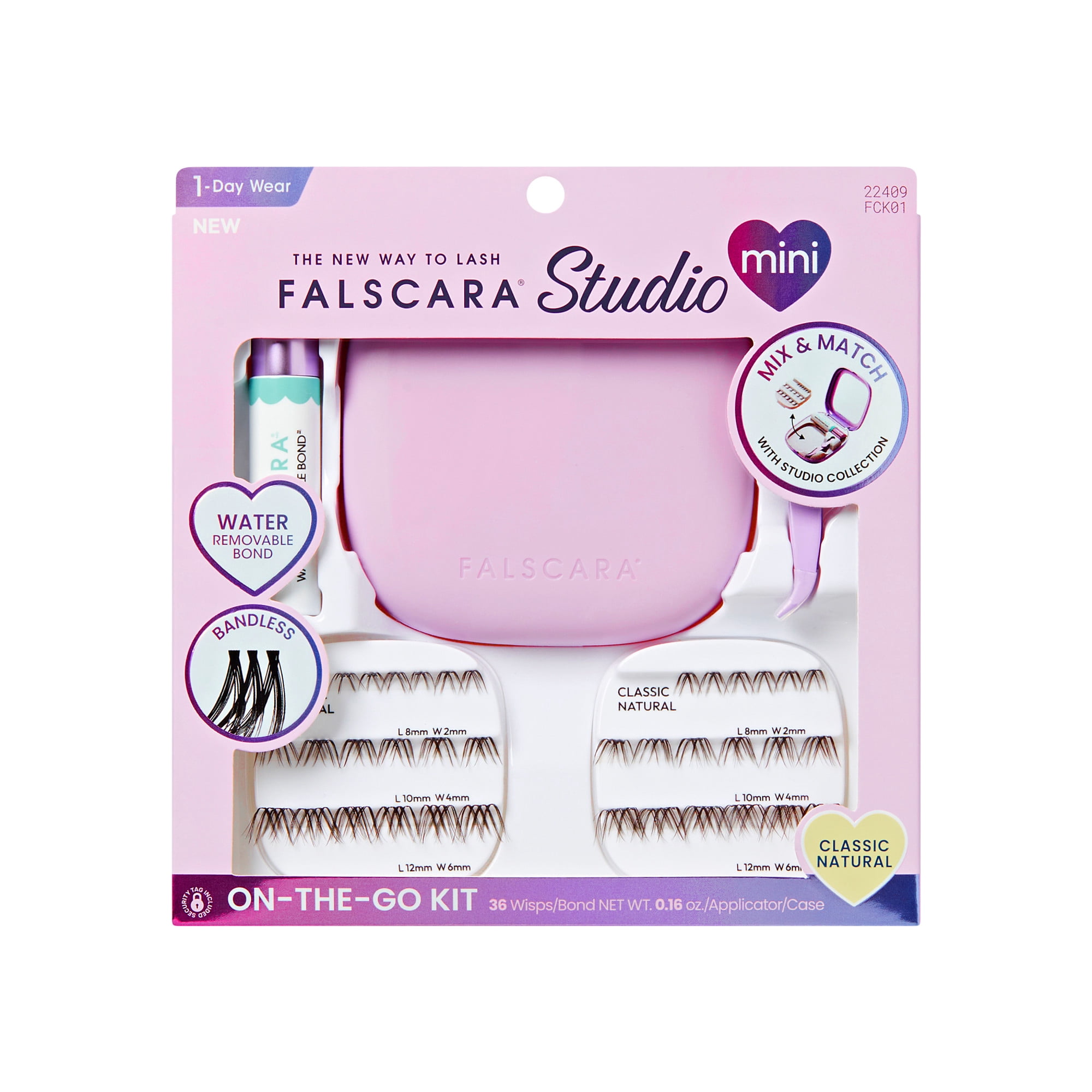 KISS -Falscara Case Kit 01 - Classic Natural - Lash Clusters
