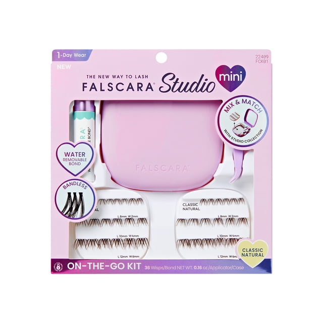 KISS -Falscara Case Kit 01 - Classic Natural - Lash Clusters