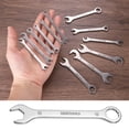thumbnail image 3 of Uxcell Clé Combinée Mince 10 mm avec Extrémité à 6 Points et Extrémité Ouverte Inclinée de 15°, 3 of 7