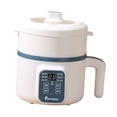 thumbnail image 3 of Tnarru Electric Hot Pot ,Dorm Lazy Pot ,Portable, 1.7 L Mini Hotpot Small Rice Cooker for Pasta Ramen Cooking Noodles Rice Travel With Steamer, 3 of 8