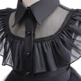 thumbnail image 4 of SUEE Robe Wednesday Addams pour Tout-Petits, Déguisement de Fête d'Halloween Cosplay pour Enfants, 4 of 6