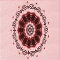 thumbnail image 1 of Ahgly Tapis d'Intérieur Lavable en Machine Carré Transitionnel Rose Clair, 4 Pieds Carré, 1 of 7