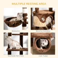 thumbnail image 5 of 94"-102" Huge Cat Tree Ceiling High Cat Condo Scratching Post Activity Center Multi-Level Play House, 5 of 5
