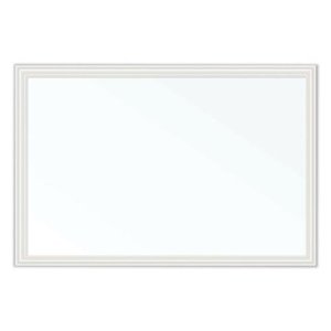 Smead Manufacturing UBR2071U0001 30 x 20 in. Panneau magnétique à éraillage sec avec cadre de décoration et #44; blanc