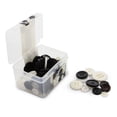 thumbnail image 2 of UNIQUE CREATIV Box of Buttons, Black & White - Assorted Sizes, 65 g (2.3 oz) (Reusable Clear Box), 2 of 7