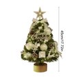 thumbnail image 3 of White Mini Christmas Tree Desktop Decoration Diy, Compact Plastic Tree For Small Spaces, Office, Bedroom, No Assembly Required For Instant Festive Vibes On Tabletop, 3 of 7