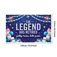 thumbnail image 2 of Decorative Design Retirement Party Banner Airplane Travel Themed Balloon Celebration for Office Party Event Decoration Photo Background, 2 of 5