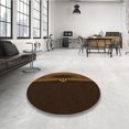 thumbnail image 4 of Ahgly Tapis Rectangulaire Lavable en Machine Intérieur Transitionnel Brun Selle, 2 Pieds x 4 Pieds, 4 of 7