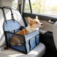 thumbnail image 4 of EGNMCR Waterproof Dog Car Seat Cover For Back Seat Pet Car Seatswith Mesh Window Seat Anchors Auto Couch Protector For Dogs Cats Pet Travel Accessories Polyester pets seat, 4 of 6
