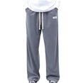 thumbnail image 1 of RKSTN Mens Pants Loose Soft Solid Color Drawstring Fashionable Casual Pants Full Length Pants Outdoor Hiking Workout Pants, 1 of 4