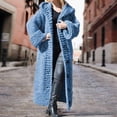 thumbnail image 2 of Kcodviy Women Casual Solid Knit Cable Knit Coat Button Plus Size Long Sweater Vest Women Open Front Sleeve Sweater Long Cardigan Long Cardigans for Women Winter Coat, 2 of 4