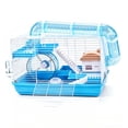 thumbnail image 3 of predolo Hamster Cage Habitat House Feeding Box Fun Portable Food Bowl with Small Animal Blue, 3 of 8