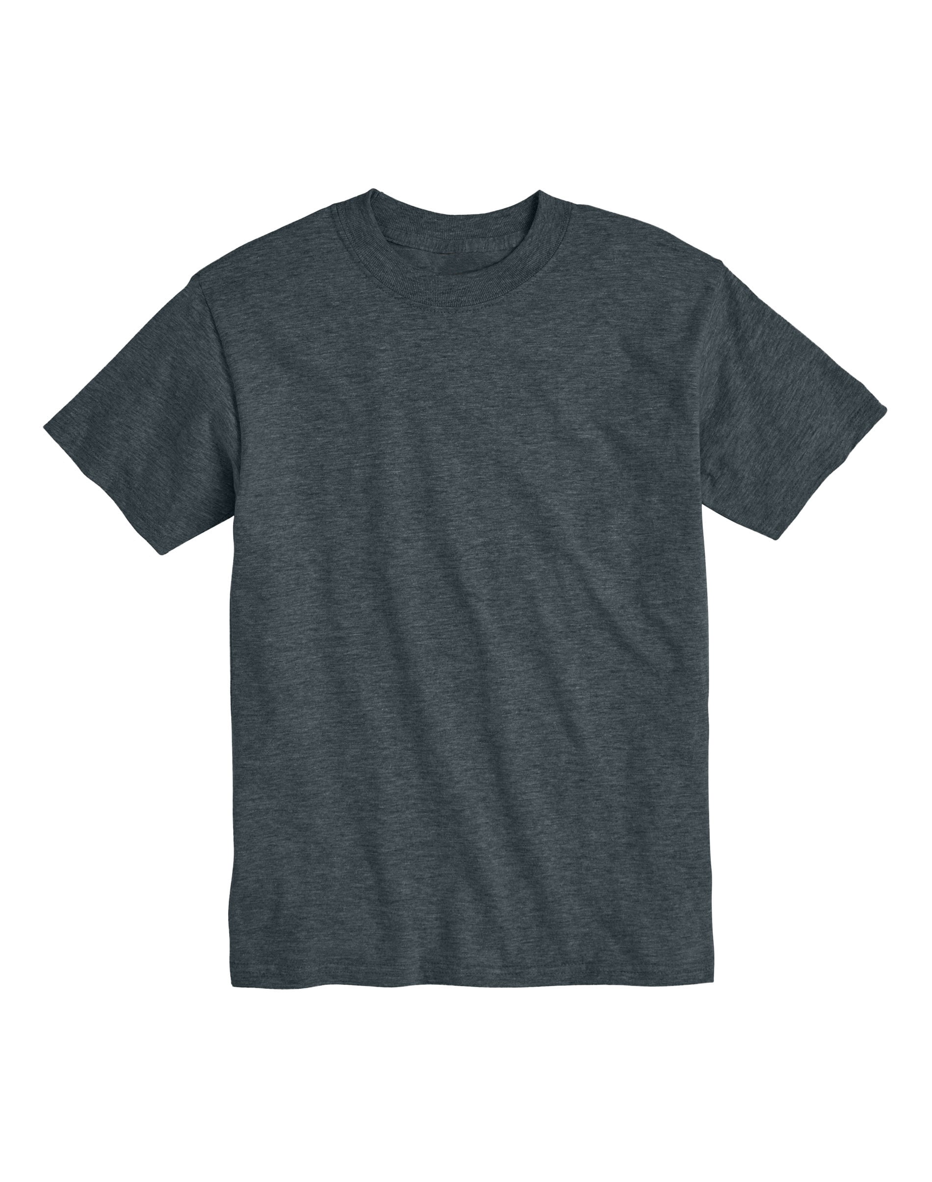 Hanes Mens Beefy T-Shirt 2-Pack, XL, Charcoal Heather