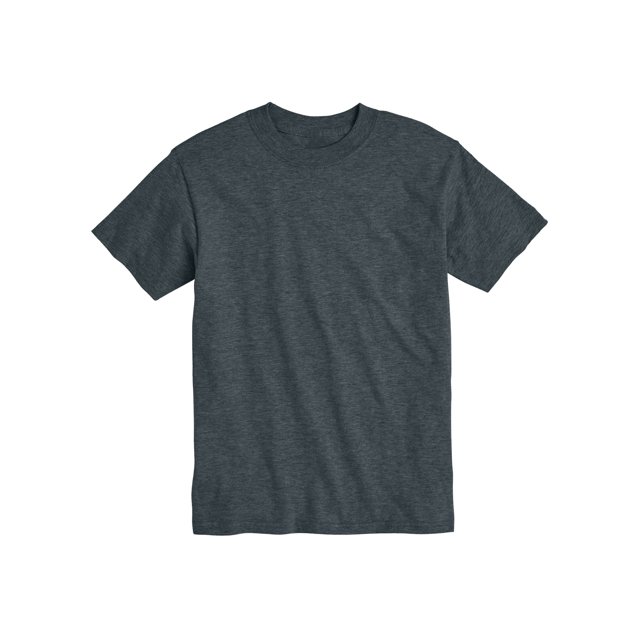 Hanes Mens Beefy T-Shirt 2-Pack, M, Charcoal Heather