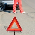 thumbnail image 2 of SHOWERORO Red Reflective Triangle Frame for Car Emergency Use Durable Roadside Warning Triangle, 2 of 6