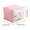 thumbnail image 3 of Large Storage Bags,Non-woven Clothes Quilt Storage Bag Foldable Wardrobe Storage Toy Storage Bag, 3 of 3