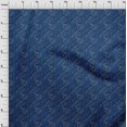 thumbnail image 4 of oneOone Cotton Flex Medium Blue Fabric Abstracts Sewing Material Print Fabric By The Yard 40 Inch Wide, 4 of 5