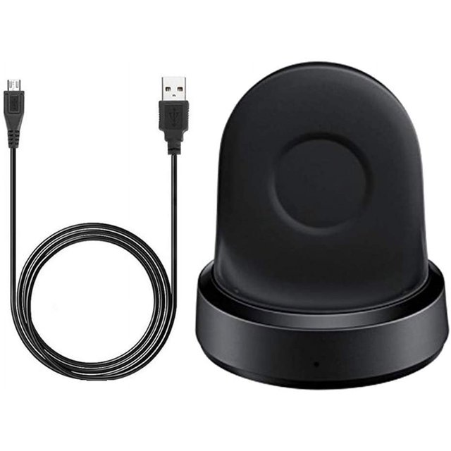 Tianle Charger Compatible with Gear Sport, Replacement Charging Dock Cradle Compatible with Samsung Gear Sport SM-R600 Smart Watch (Black)