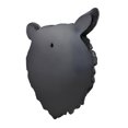thumbnail image 4 of Black Bear Head Wall Sculpture, 16 Inch Realistic Bust, 4 of 4