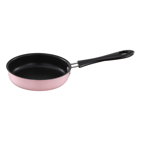 Stainless Steel Frying Pan Small Saute Pan Smokeless Surface Omelet Pans Induction Cooker Pink