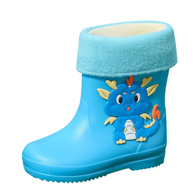 Kcodviy Kids Shoes Short Rain Boots for Baby Girls Boots for Womens Ankle Riding Boots Girls Rainboot Slip on Garden Toddler Girls Shoes Boot Rubber Shoes