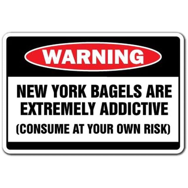 SignMission, 8" X 12" Plastic Sign, New York Bagels