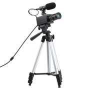 Riwcyla 4K HD Computer USB Webcam 10X Optical Zoom Manual Focus Auto Exposure Compensation Comaptible with Window XP710 Linux Android & Play with Microphone Tripod for Video Conference Online Te